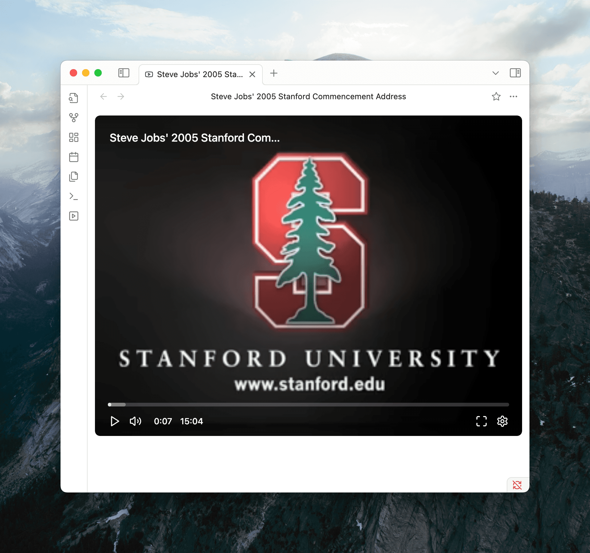 first player with youtube video