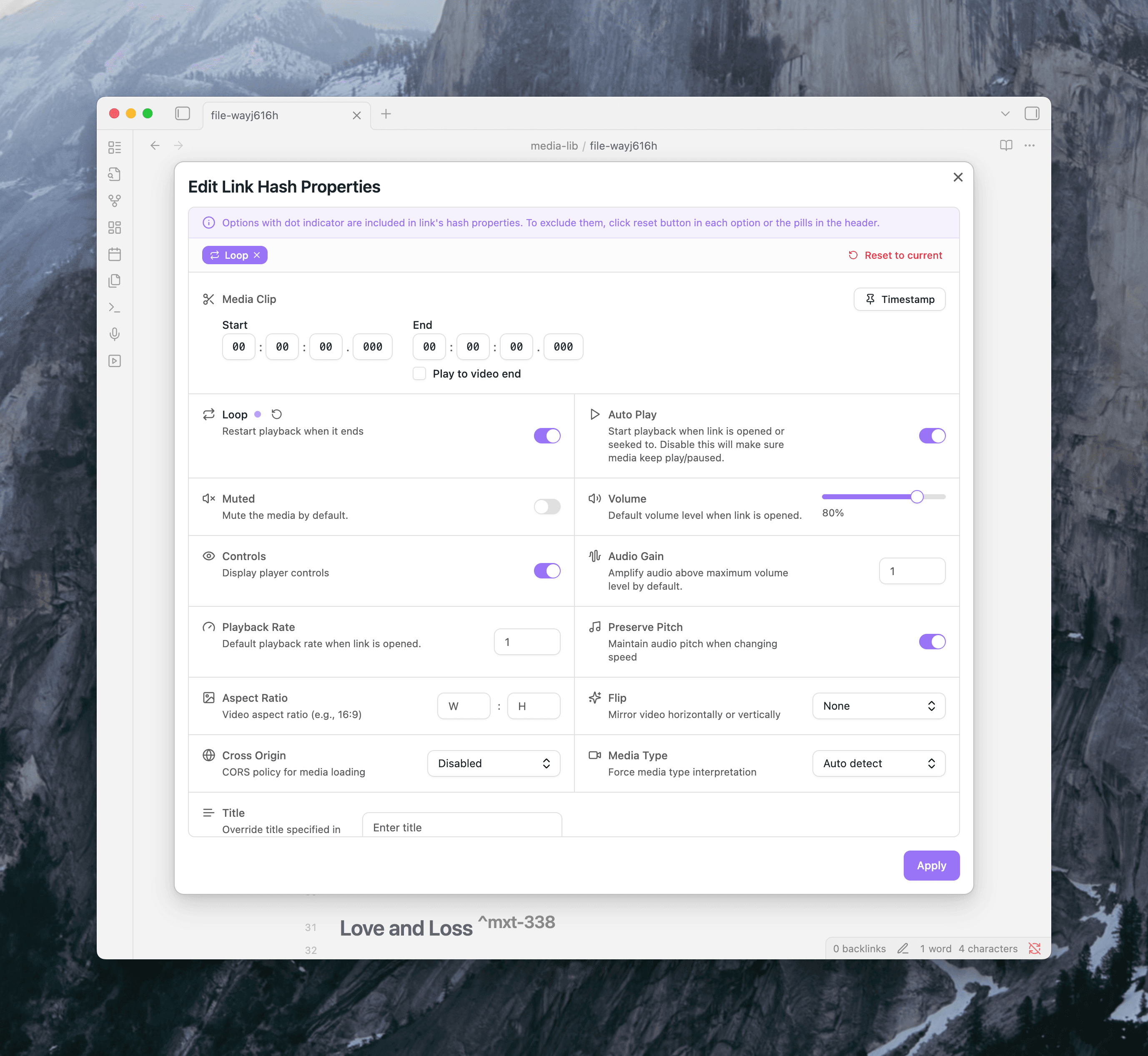 hash property editor
