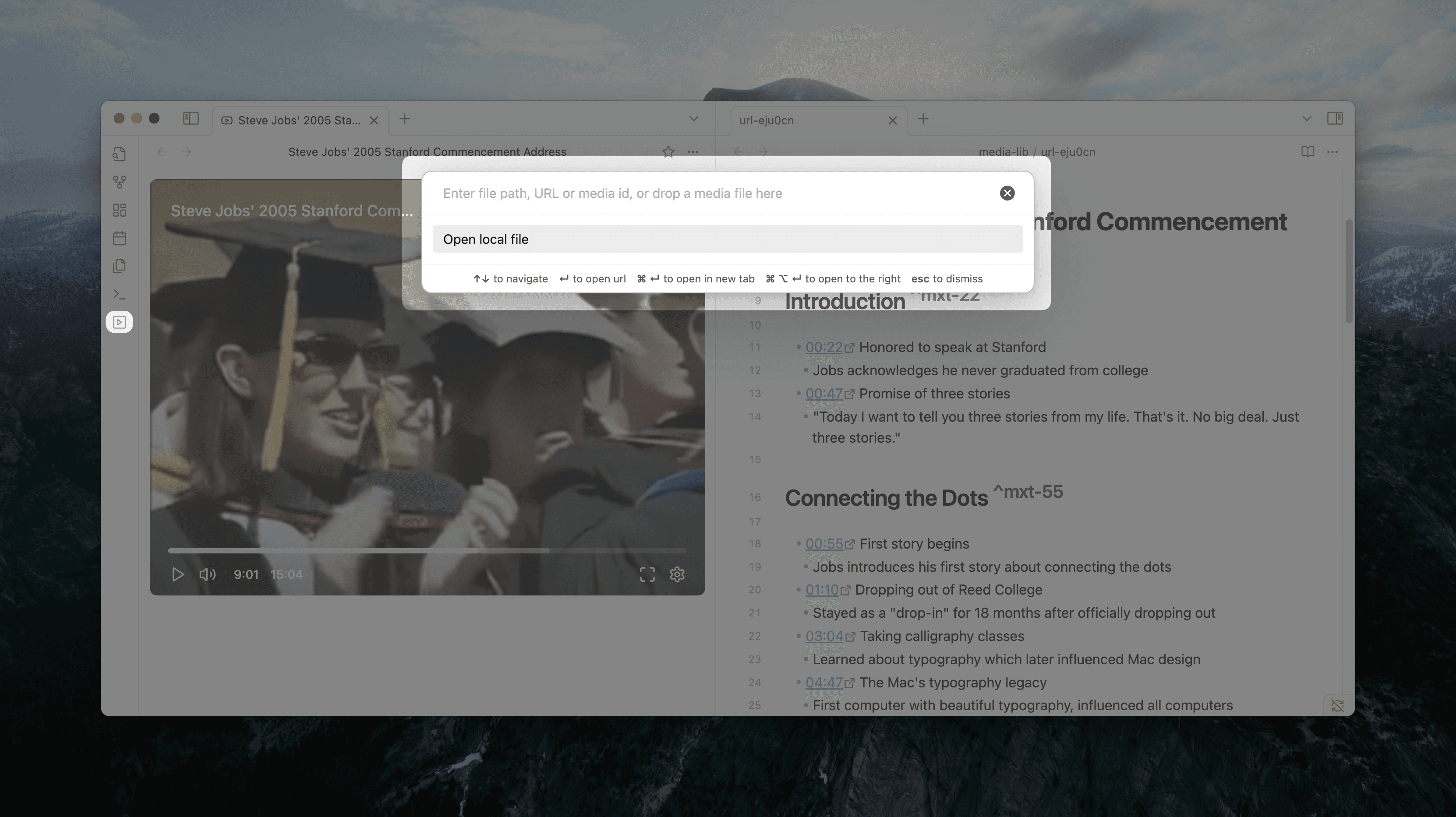 External media picker